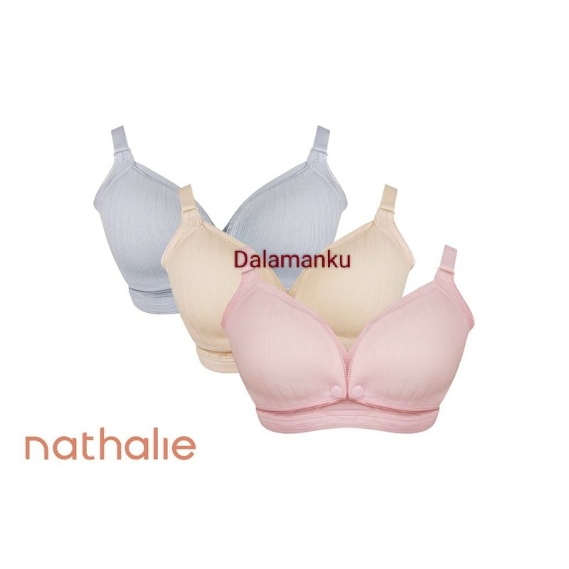 Nathalie Bra Menyusui KATUN NTB 3337 Busa Tipis Tanpa Kawat Maternity Bra