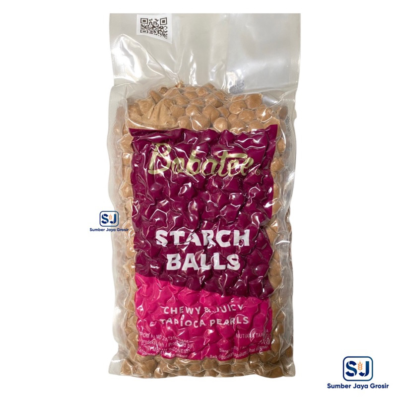 

Boba Bobatee 1 kg Tapioca Black Pearl Starch ball