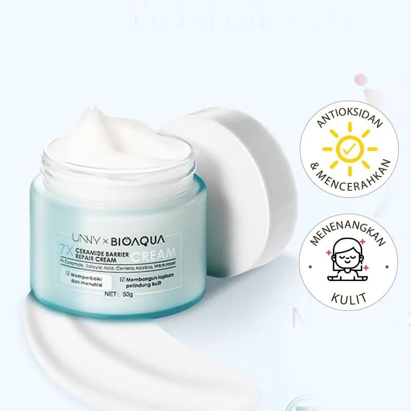 BIOAQUA 7X Ceramide Skin Barrier Repair Moisturize Cream 50g UNNY × BIOAQUA