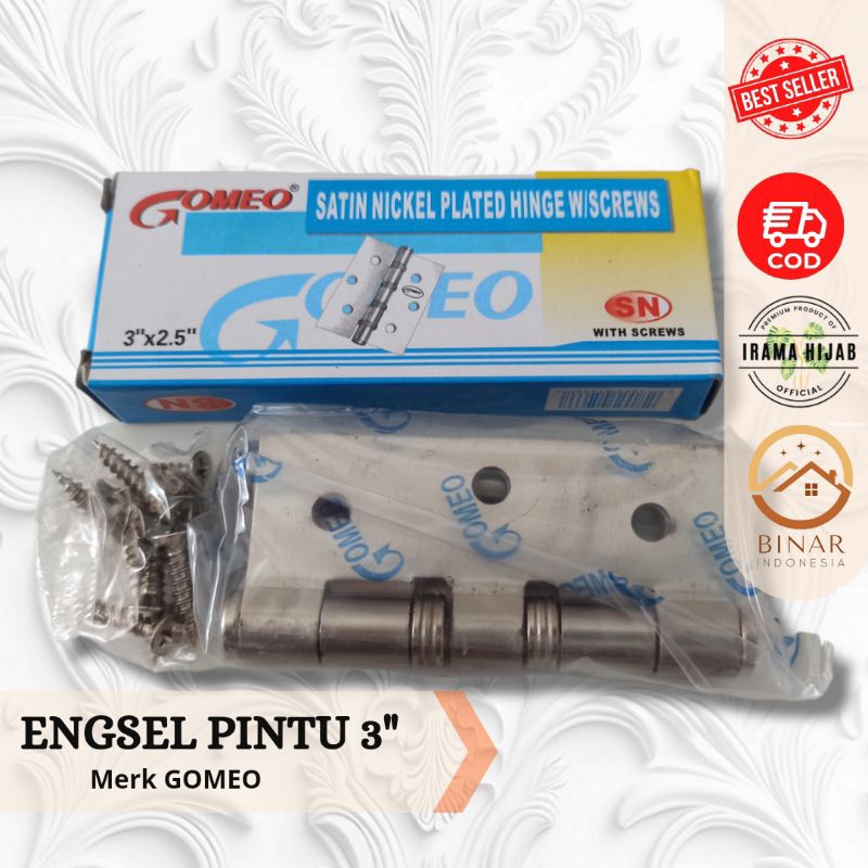 Engsel Pintu/jendela Gomeo 3 inch