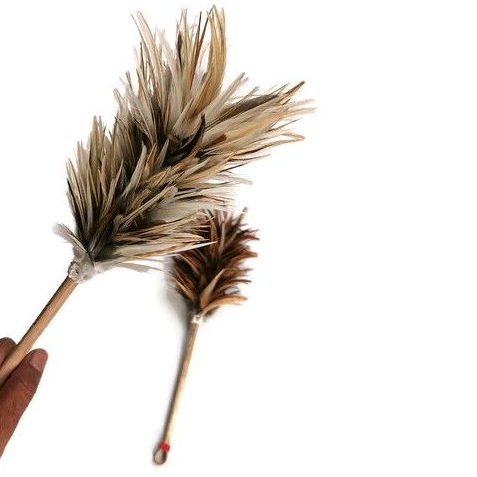 HOT PRODUCT Kemoceng bulu ayam mini kecil / kemoceng komputer / sulak bulu ayam asli