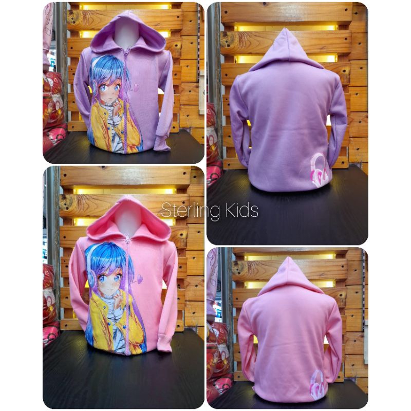 Model Baru/Jaket Anak Perempuan Girl Animation/Kids Jacket/Jaket Anak Perempuan Kekinian/Jaket Anak 
