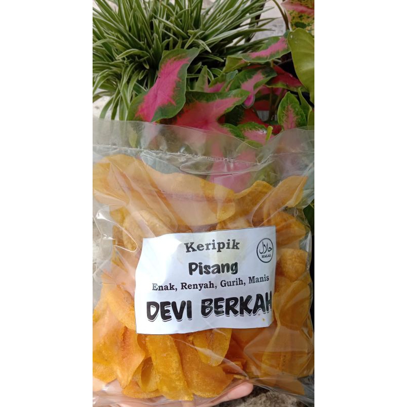 

kripik Pisang Gurih dan Manis kemasan 250 gr