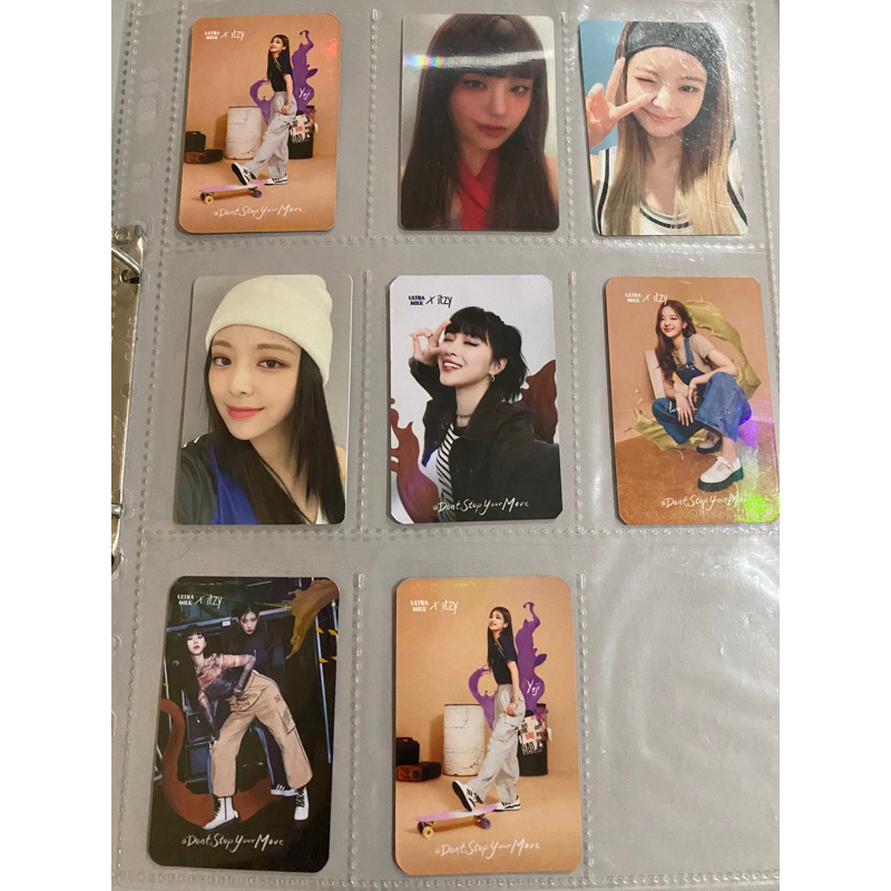 photocard official itzy | chesire no bad days nbd sep dec ultramilk | yeji lenti | lia | ryujin selc