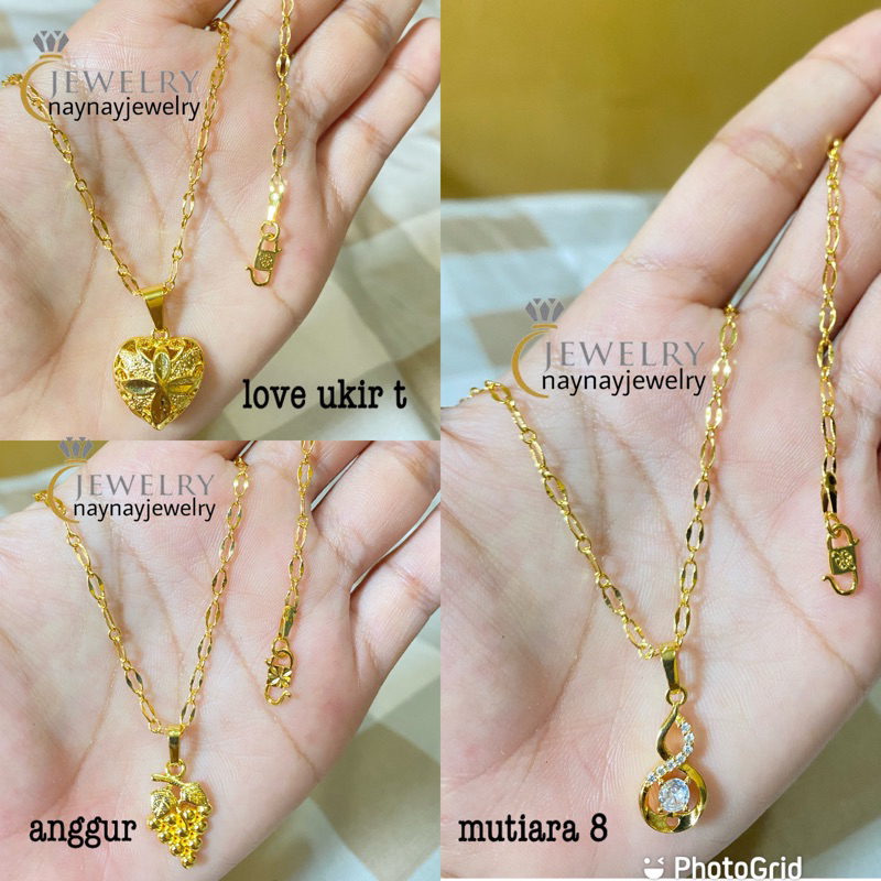 Kalung koin cabe warna 24k