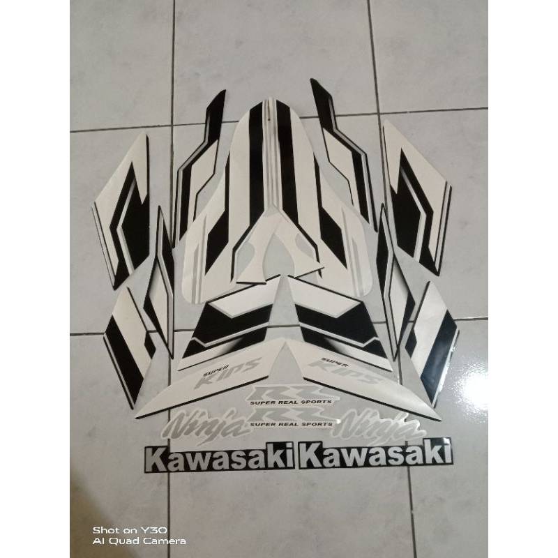 striping stiker ninja rr new 2015 putih