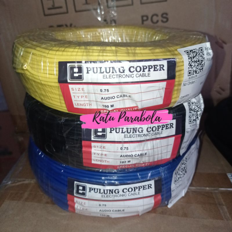 Kabel Listrik NYAF PERDANA/PULUNG Kabel Serabut 0.75mm 18AWG