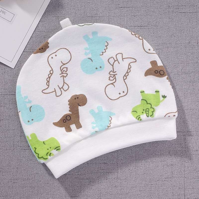 Topi Kupluk Bayi 0-6bulan | Topi Bayi Motif Print Murah