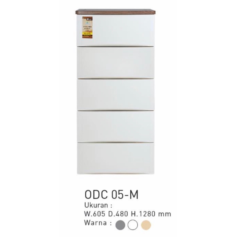 LEMARI PLASTIK OLYMPLAST ODC 05-M DRAWER