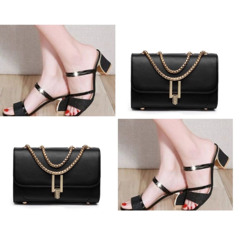 Dear Paket hemat 2in1 Tas&Sandal wanita terbaru .