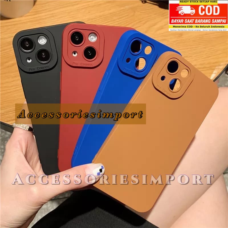 SOFTCASE PROCAMERA IPHONE 14/ 14PRO/ 14PLUS/ 14PRO MAX/ IPHONE 13/ 13PRO/ 13PRO MAX/ IPHONE 12/ 12PRO/ 12PRO MAX/ TPU SLIKON CASE MACARON PRO CAMERA