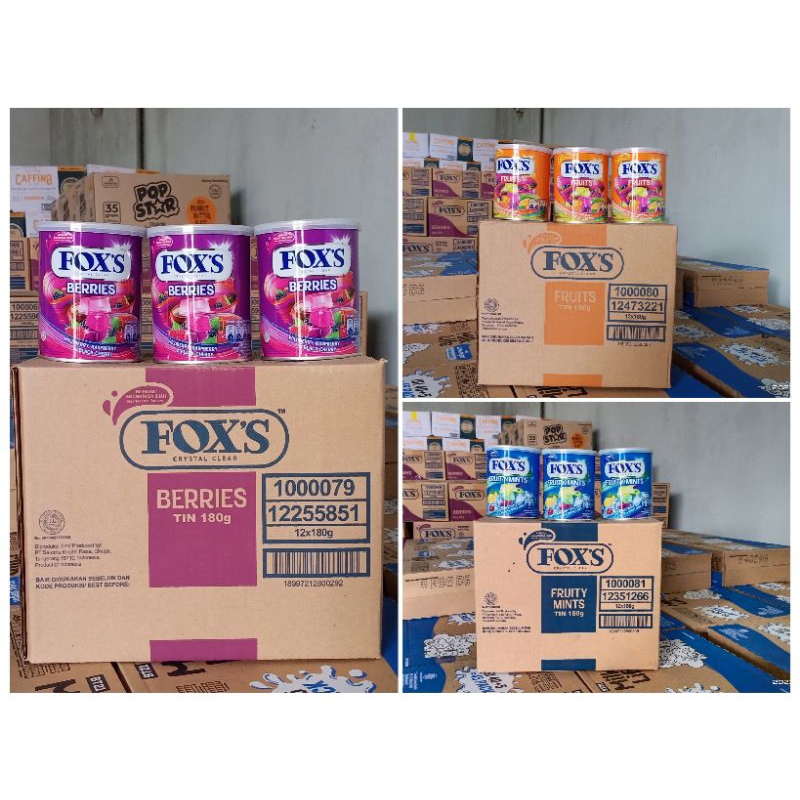 

PERMEN FOXS TIN CRYSTAL CLEAR CANDY 180gr