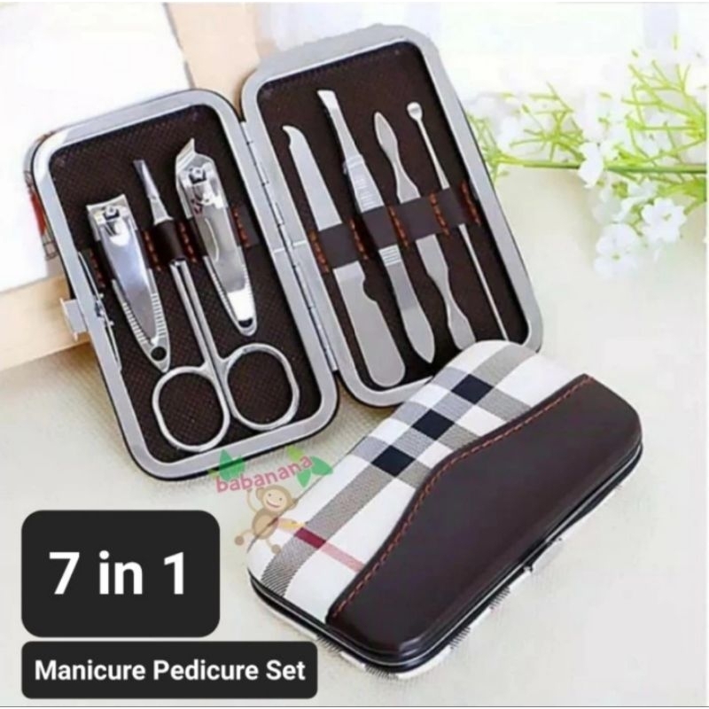 7 in 1 Alat Manicure Pedicure Gunting Kuku Nail clipper Korek Kuping