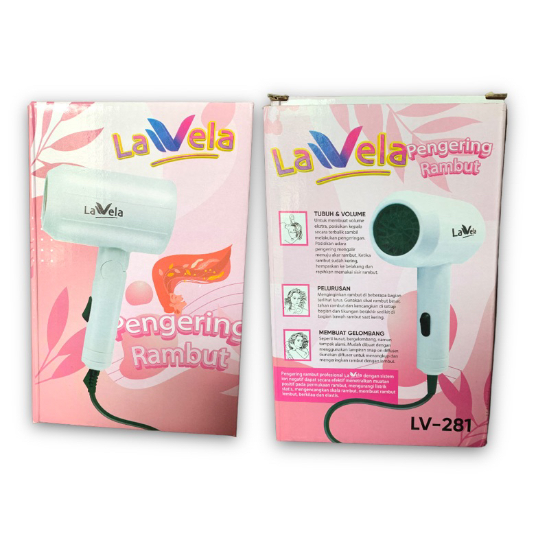 Hair Dryer Lipat Yamakawa/Lavela Pengering rambut 350/500 Watt TD2235 New Murah