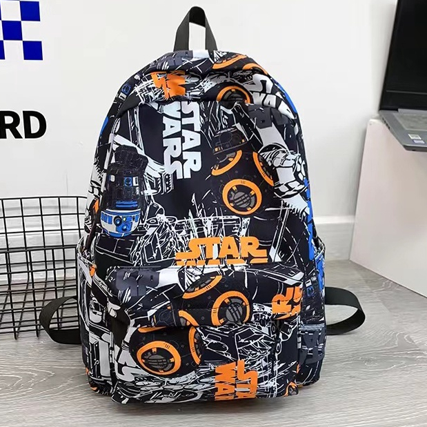 Highland Tas Ransel Pria Wanita Model Astronout Star Wars Kekinian Waterproof Sekolah Kerja Kuliah Fashionable Korean Style TR610