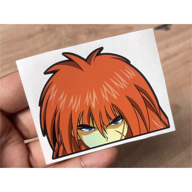 

Stiker Samurai X Kenshin Ngintip Muka Serius