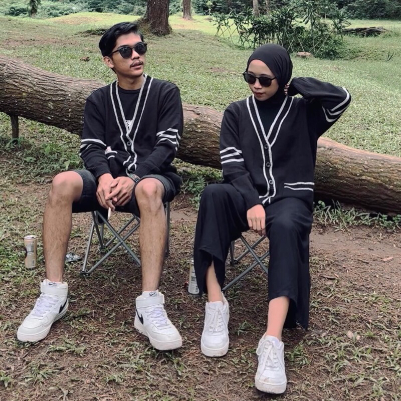 Oversize Cardigan Korea Couple set Unisex