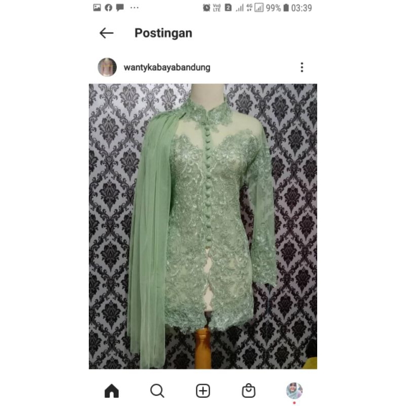 Kebaya pengantin/tunangan/wisuda murah