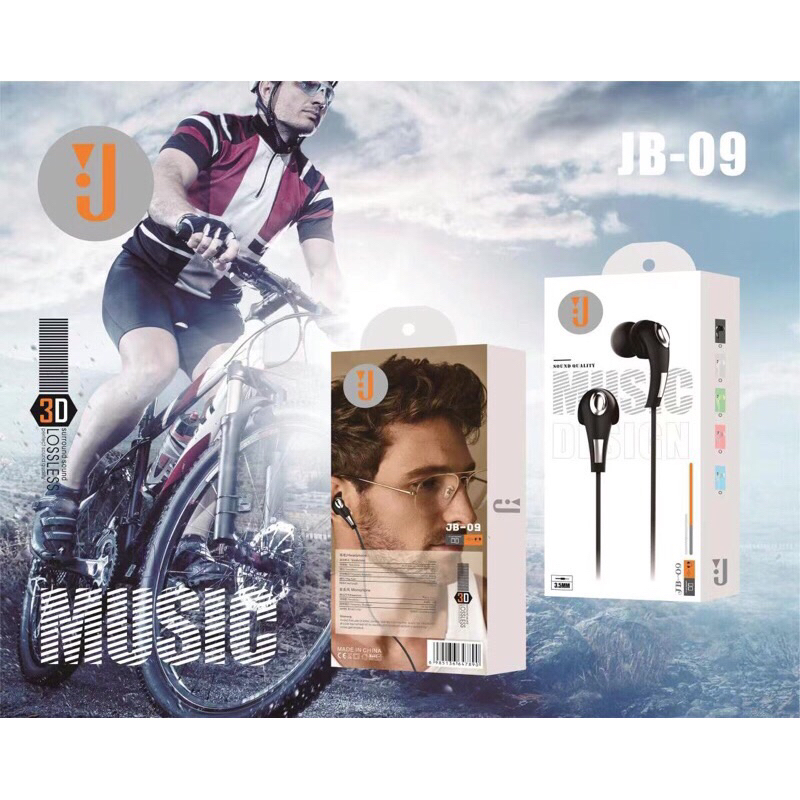 Earphone Jb-09 Macaron Stereo Musik