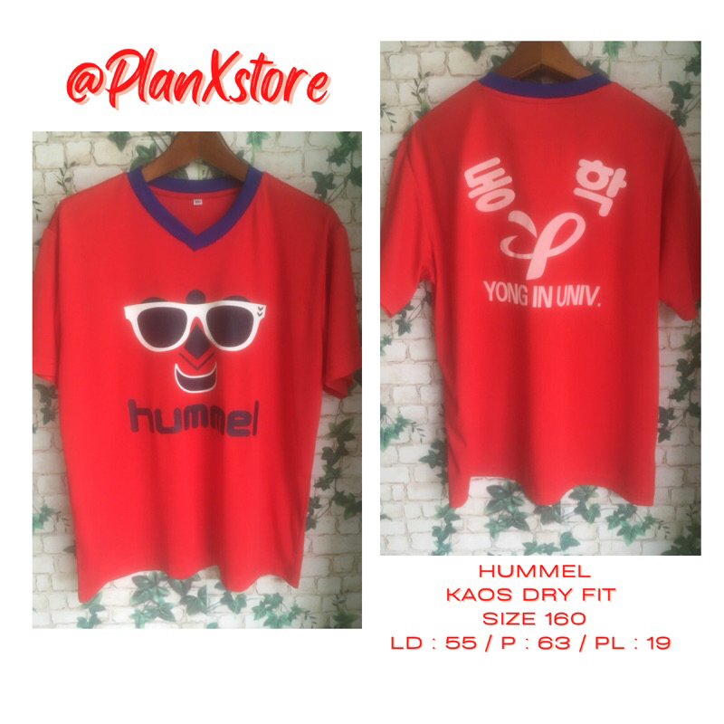 HUMMEL KAOS DRY FIT WARNA MERAH PRELOVED TERJANGKAU
