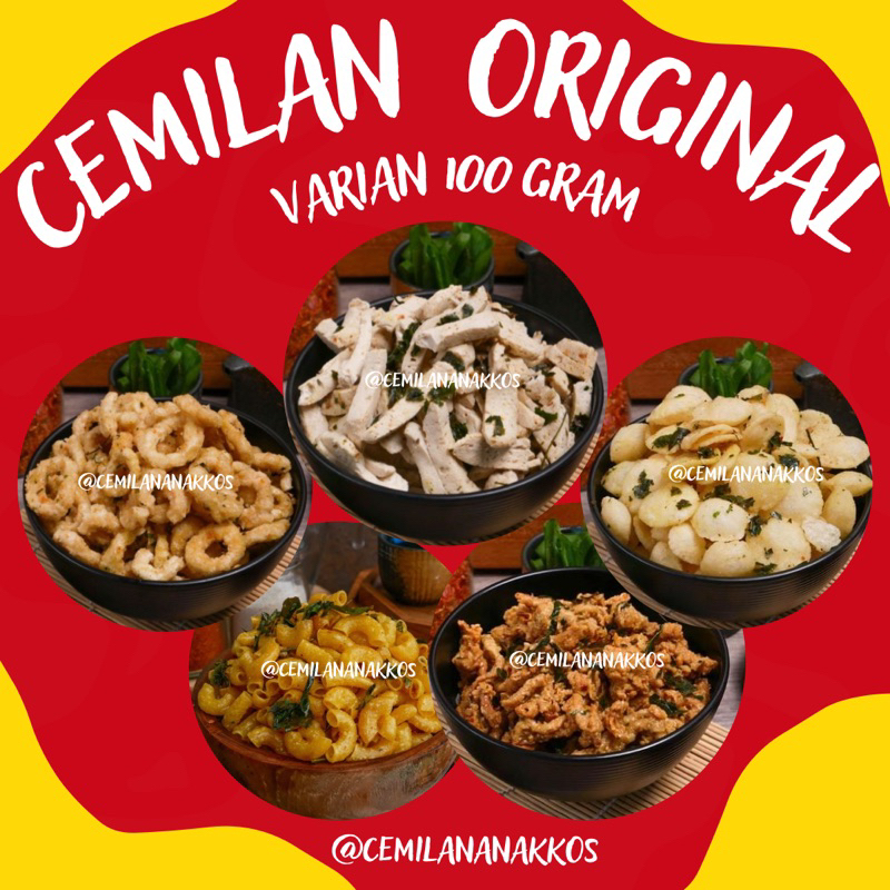 

CEMILAN ORIGINAL ASIN DAUN JERUK 100 GRAM PREMIUM‼️ BASRENG KULIT USUS MAKARONI SEBLAK CIMOL SIOMAY KERIPIK KACA CIRENG SINGKONG COMBRO ELOD RING UDANG MIE GULUNG MAWAR BANTET BABY CRAB‼️