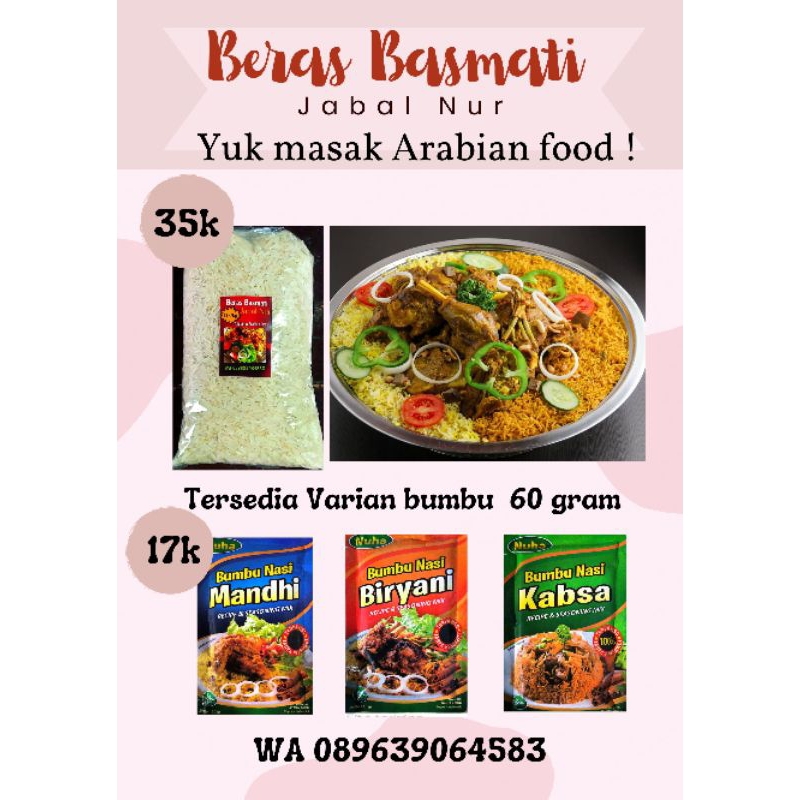 

Beras Basmati 1kg+bumbu