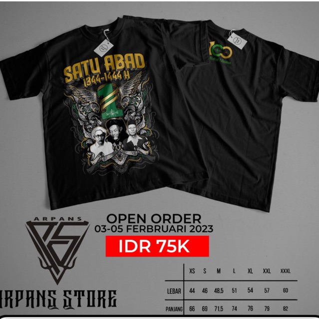 KAOS 1 ABAD NU Nahdlatul Ulama Terbaru