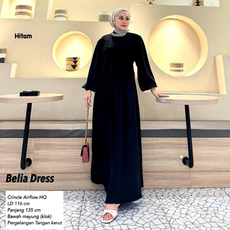 Dress AirFlow Lengan Balon - Belia Dress //JF822