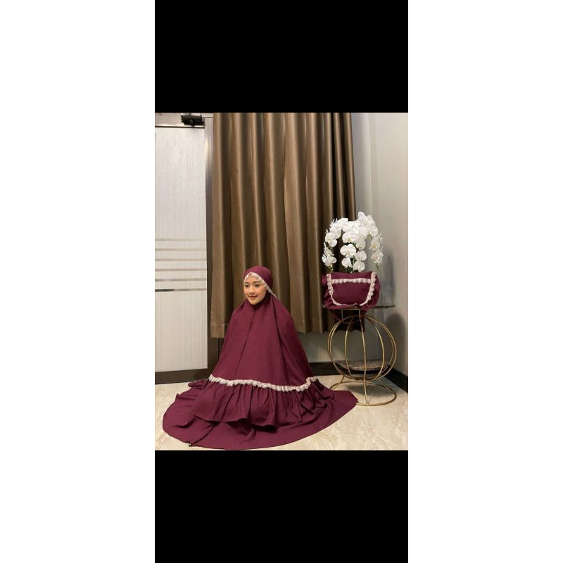 Mukena Lesti Kejora Bahan Crinkle  Premium Dewasa