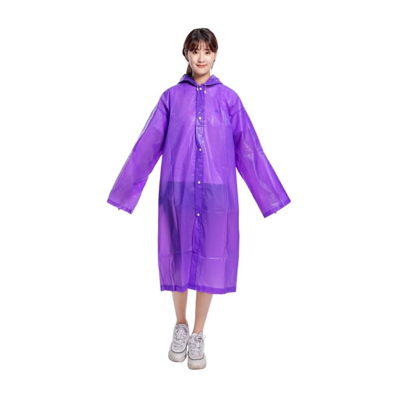 Jas Hujan Dewasa/Jas Hujan Ponco Polos Dewasa Bahan EVA/Jas Raincoat Poncho Dewasa