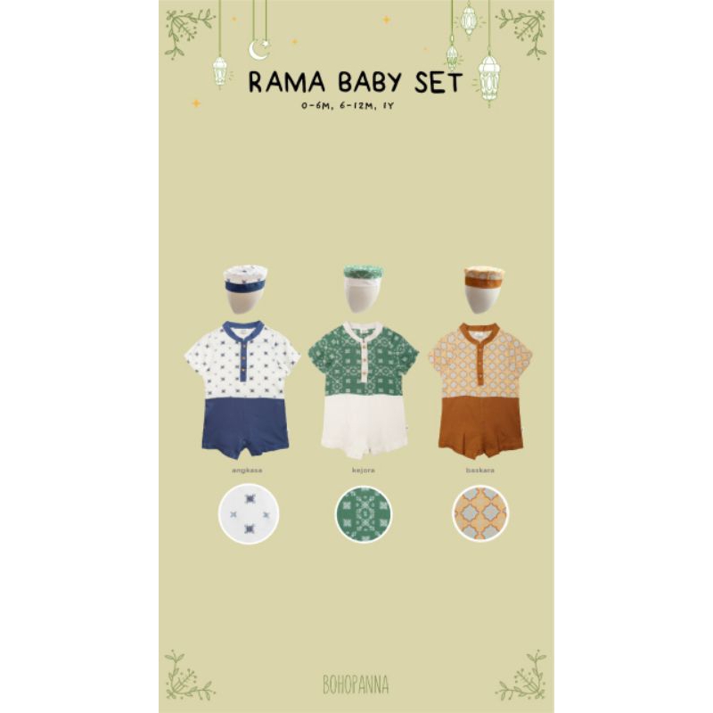 Bohopanna Rama Baby Set 0 Month s/d 1 Years - Setelan Bayi Boho Baby