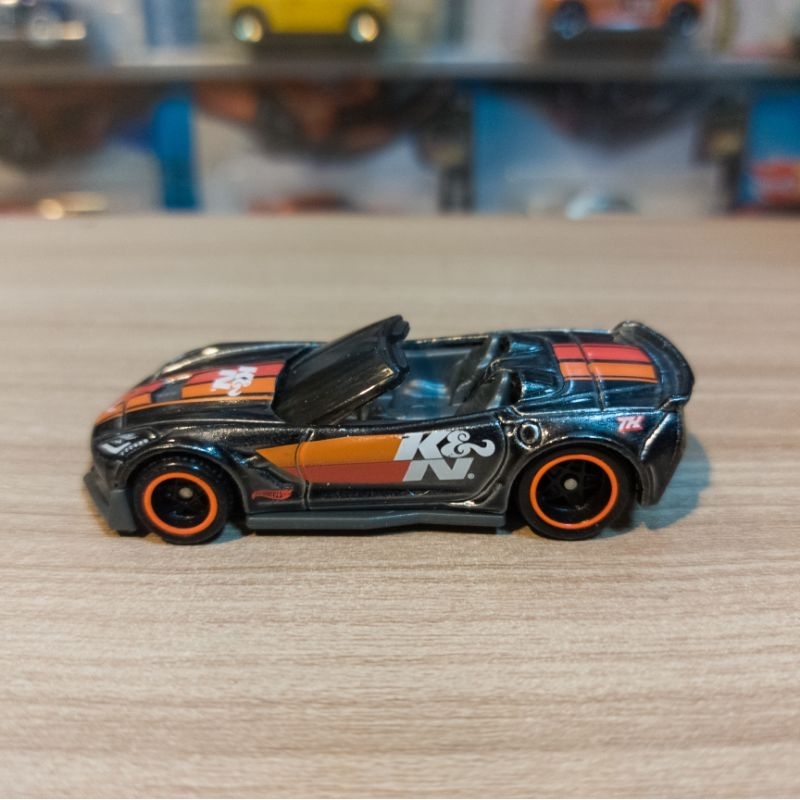 HOT WHEELS CORVETTE C7 Z06 CONVERTIBLE LOOSE - SUPER TREASURE HUNT - THS - STH