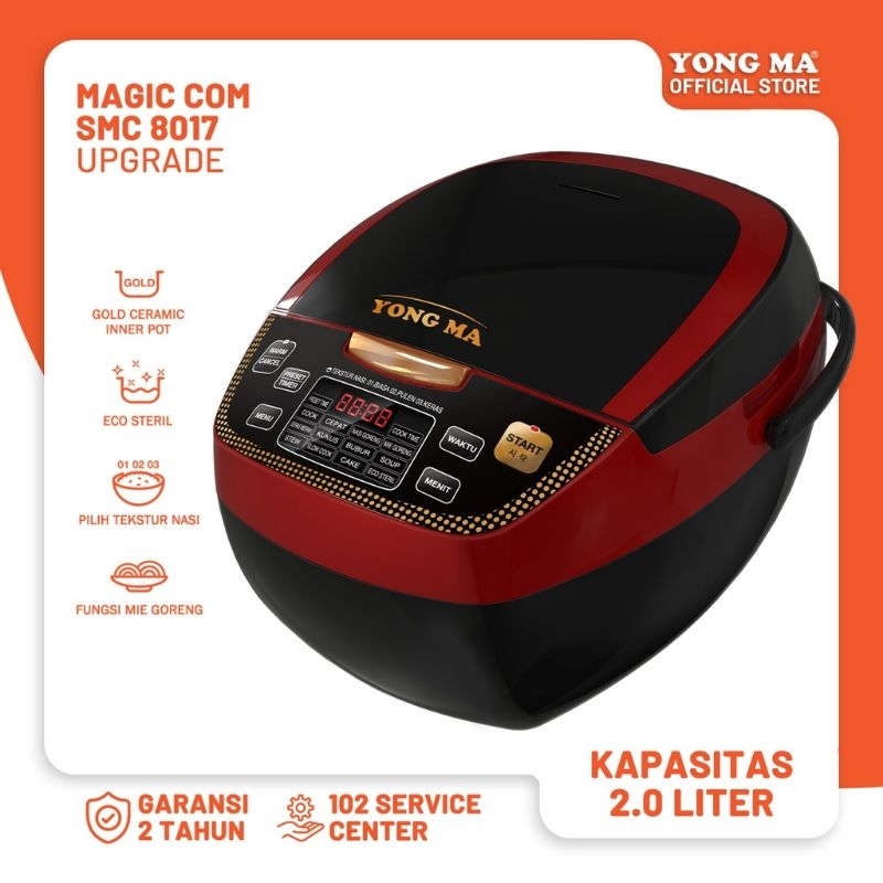 RICE COOKER YONG MA SMC-8017 GA/RA/VA 2L