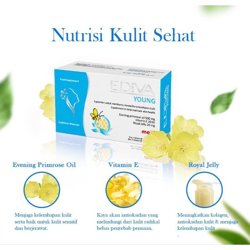 Ediva YOUNG BOX isi 28 by Meiji JAPAN Kulit glowing anti aging