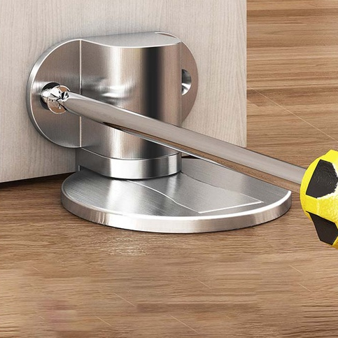 Door Stopper Premium Anti karat Bahan Zinc Alloy tahan lama penahan pintu Dor Stoper ganjal pintu dari tiupan angin anti pintu terbawa angin kualitas bagus bahan besi Zinc Alloy Stainless Steel Adjustable Stainless Steel Door Stop Punch-free Strong Magnet