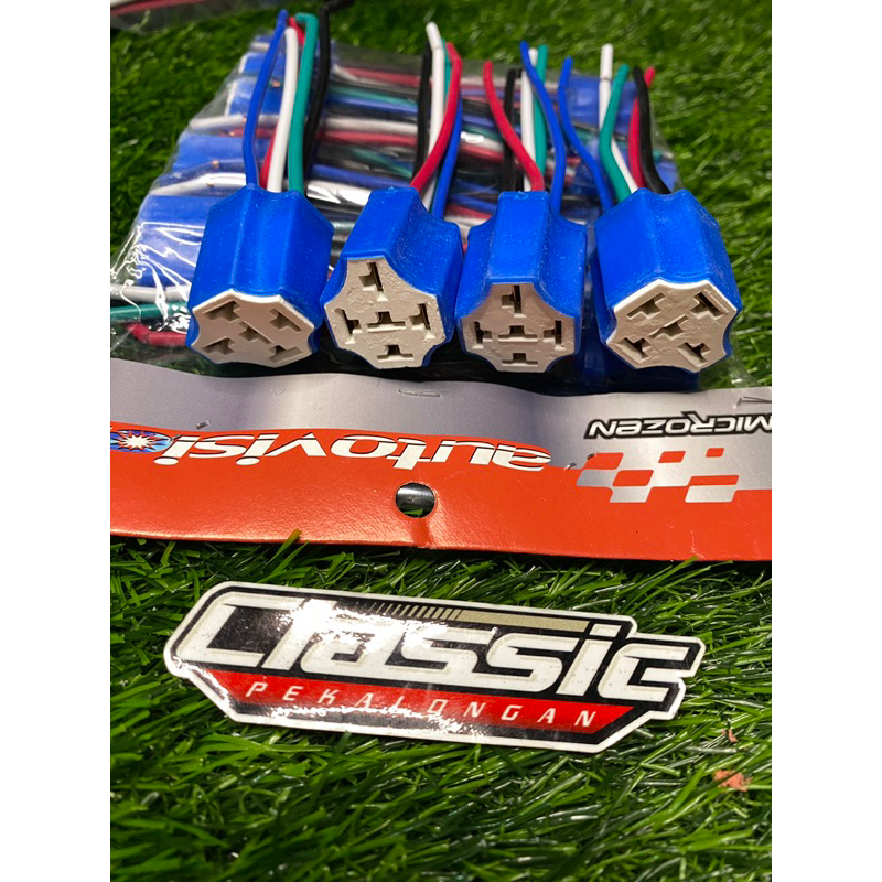 SOKET RELAY 4 kaki AUTOVISION