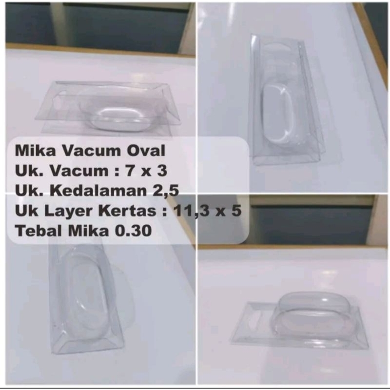 MIKA VACUM OVAL UKURAN 5CM X 13CM