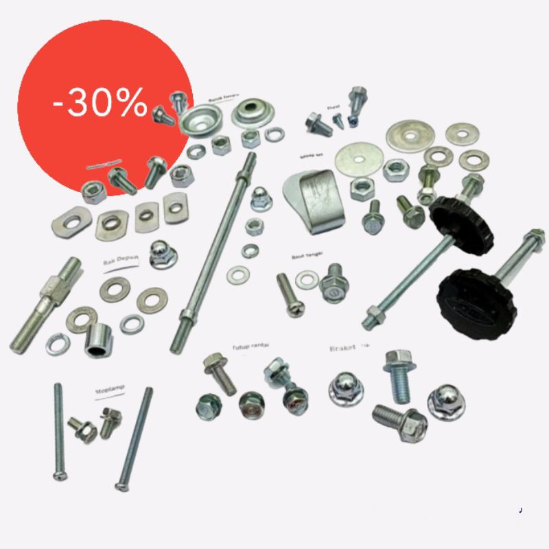 Baud baut body fullset honda c70 detail original