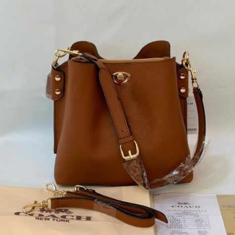 [FREE BOX] COACH COWHIDE MATERIAL WOMEN SHOULDER BAG HAND BAG TAS TERLARIS TAS KUNCI