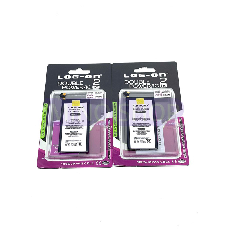 BATERAI SAMSUNG GALAXY S6 FLAT - G920F - LOG ON DOUBLE POWER BATTERY