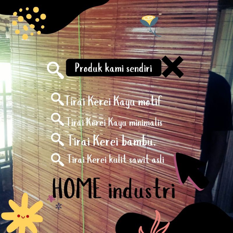 Tirai Teras Depan Rumah Plus Tali Catrol Penggulung