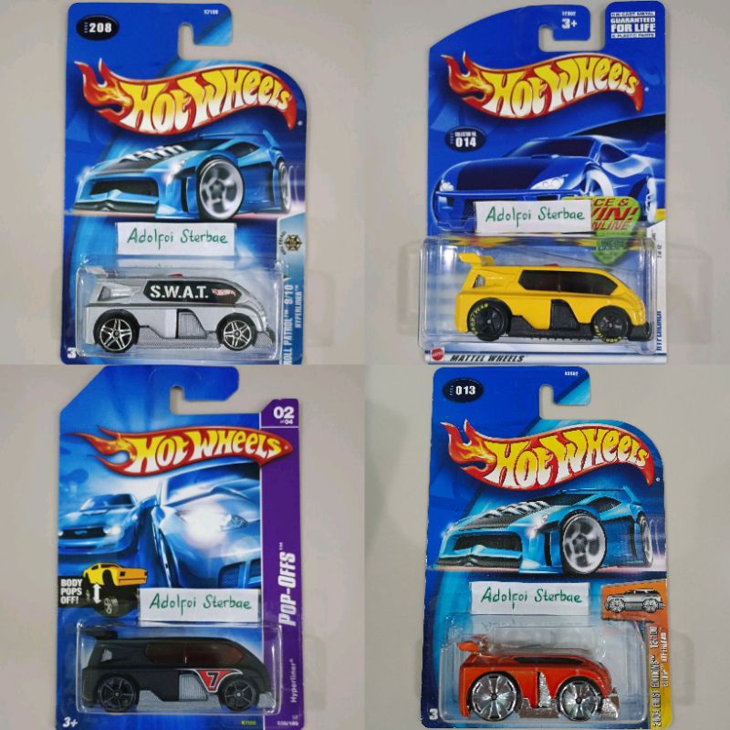 hotwheels hot wheels hyperliner hyper liner roll patrol swat Goodyear pop offs body pops off special