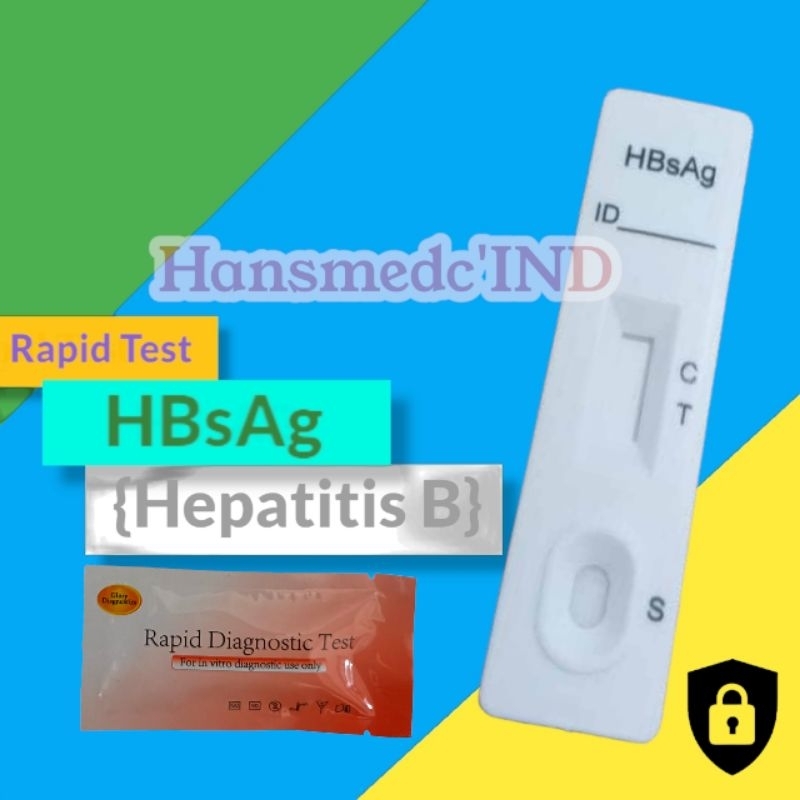 Alat Test Mandiri HBsAg (Hepatitis B) | Rapid Test Hepatitis B | 1Set Siap Pakai | Glory