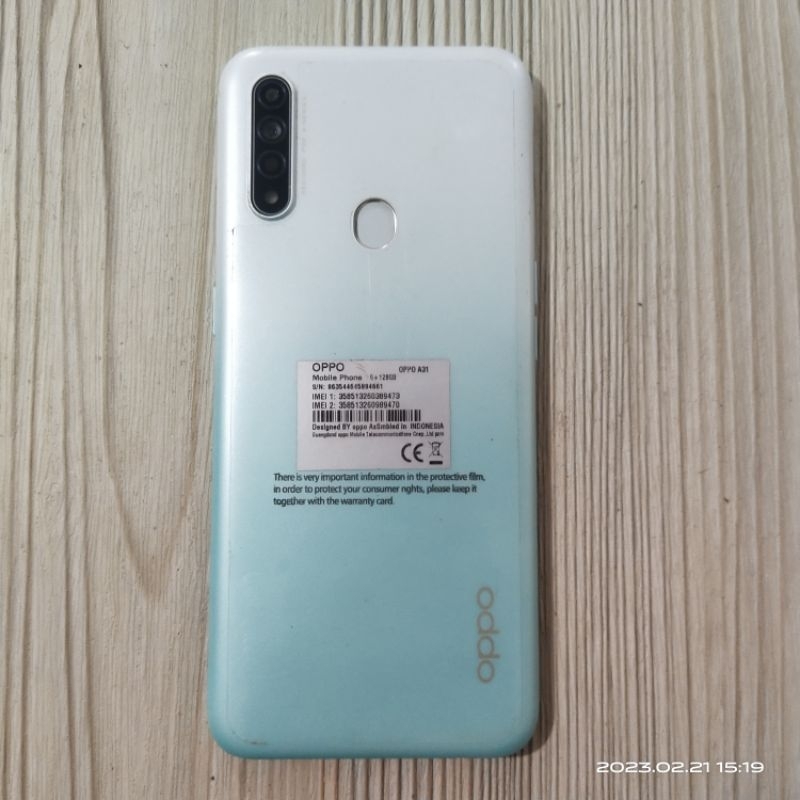 Mesin OPPO A31 Poni Ram 4/6 64/128GB normal unit