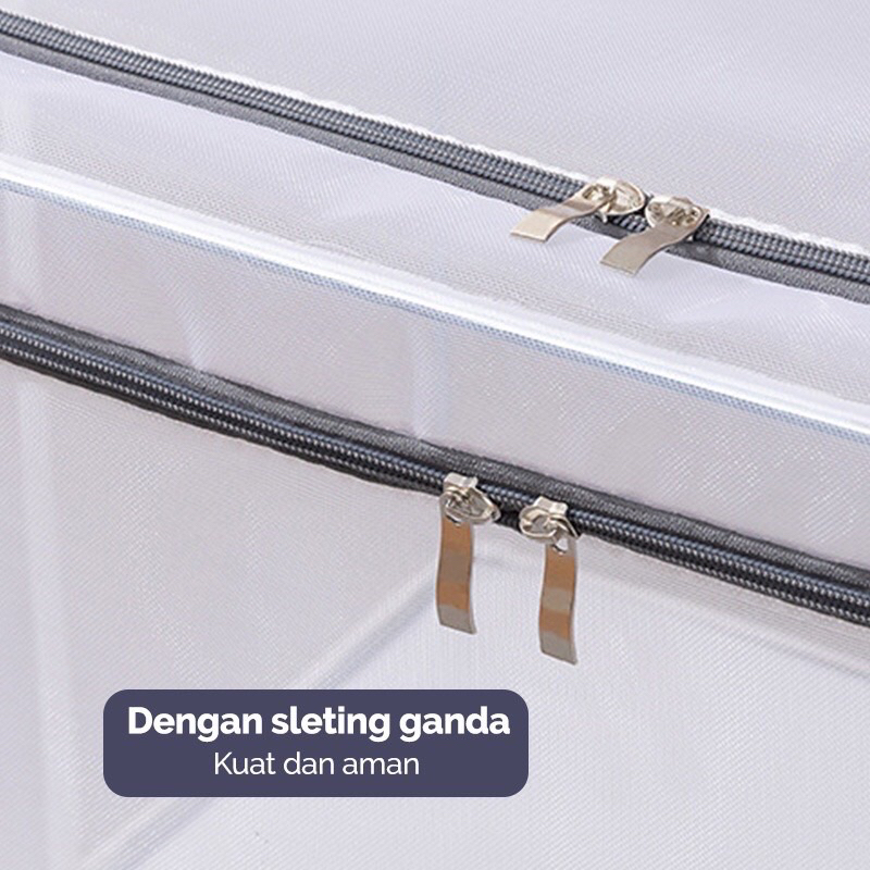 Storage Box organizer Transparan Kapasitas 24L 66L 100L/ Tempat Penyimpanan serbaguna