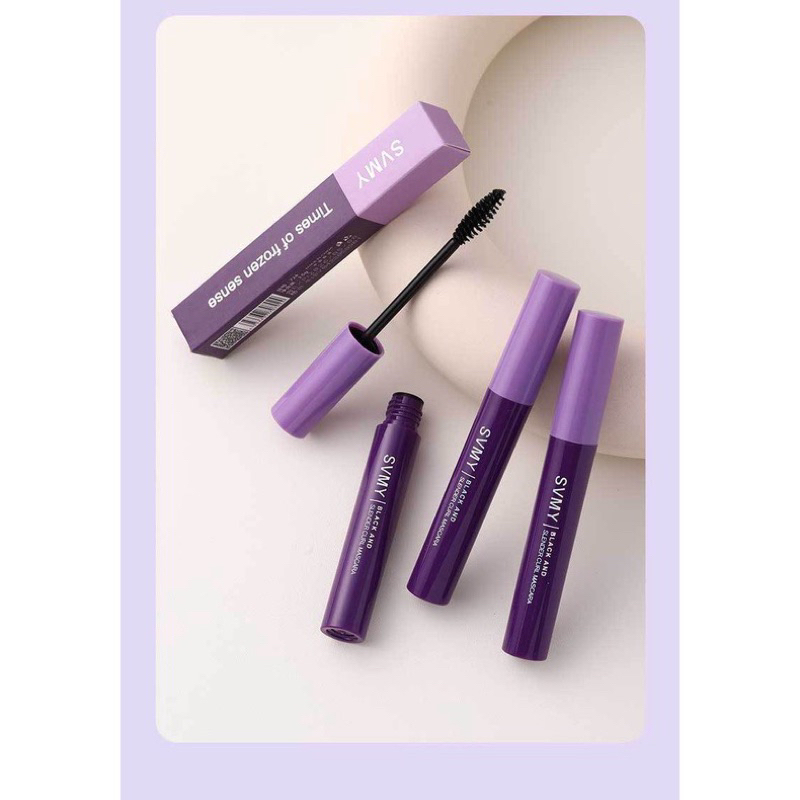 SVMY Maskara Long Lash Slender Curling Mascara Purple Waterproof MH