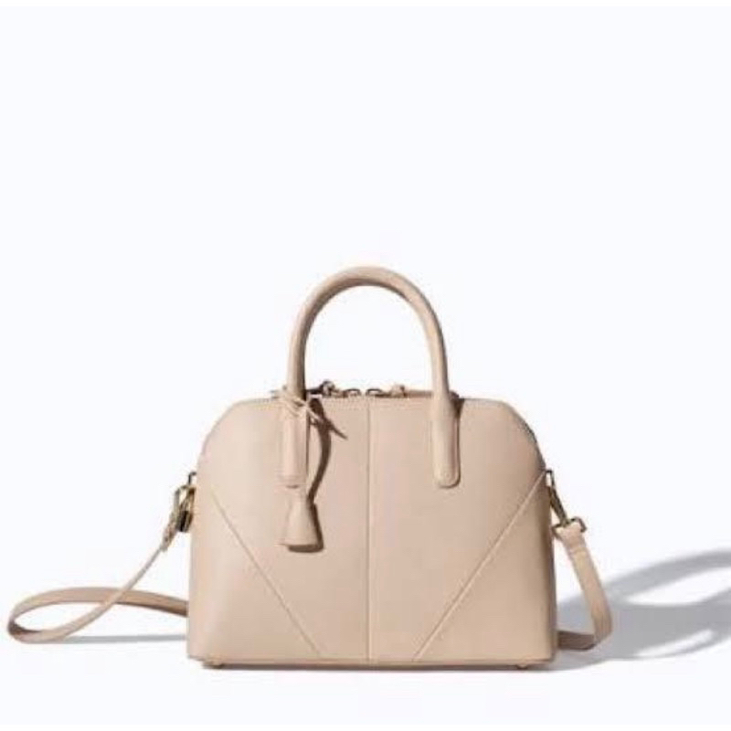 ZARA Saffiano Leather Mini City Bag