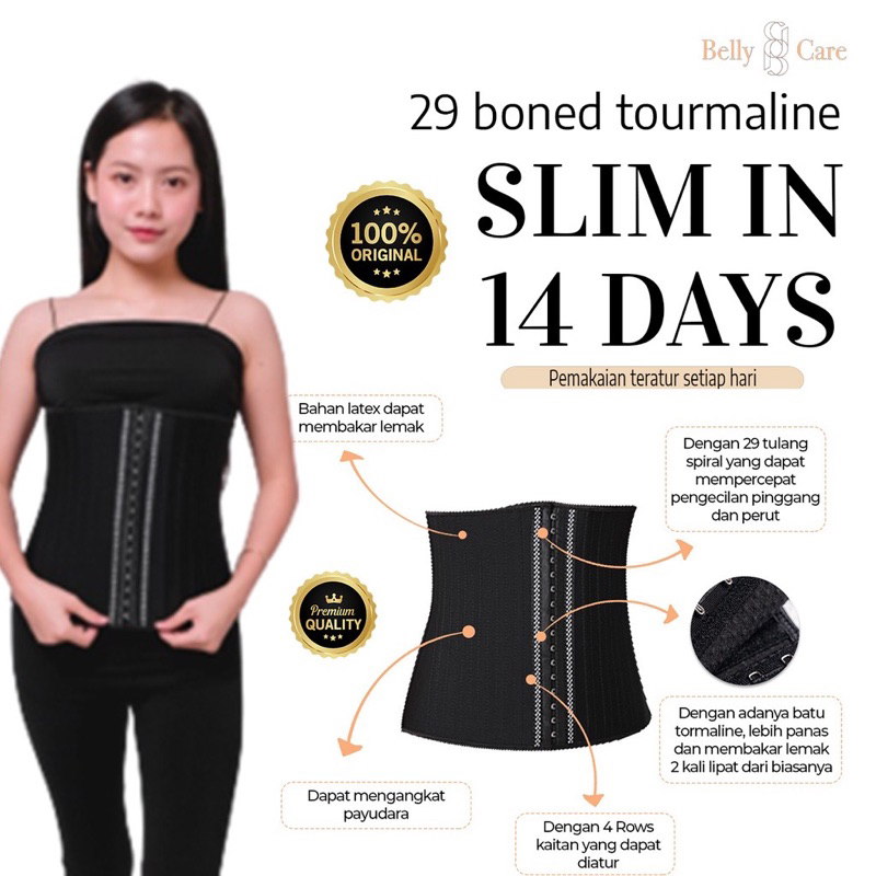 New bellycare Corset 29 Boned Tourmaline Size S