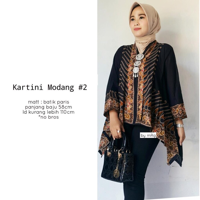 Blus Batik Paris Batwing