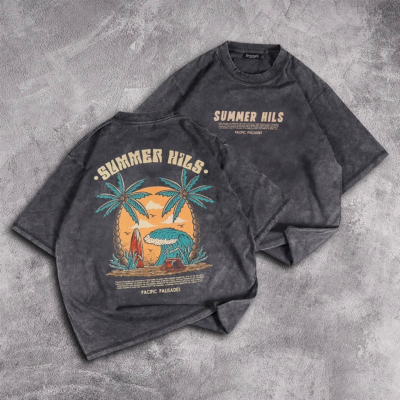 Kaos Oversize Distro wash motif creature